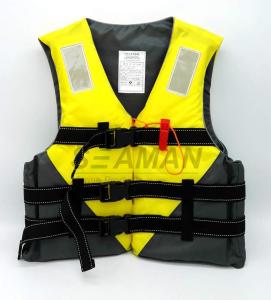 Quality Jetski Yellow Color Water Sports Leisure Life Jacket Flotation Adult Life Vest wholesale