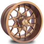 12 / 14 Inch Bronze Golf Cart Aluminum Wheels 4X4 Bolt Pattern -25 ET 101.6 PCD