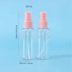 Transparent PET Plastic Material Portable Travel Set Spray Bottle Lotion Bottle