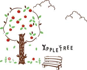 Quality Apple Tree Removable Wall Stickers Pvc Waterproof For Bathroom wholesale