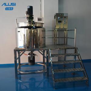 Quality Industrial Chemical Liquid Homogenizer Emulsifier Mixer Detergent Heated Mixing Reactor Tank Agitator Blender wholesale