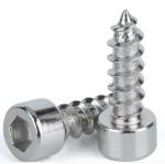 Allen Hex Socket Cap Head Self Tapping Wood Screws Nickel Plated Steel