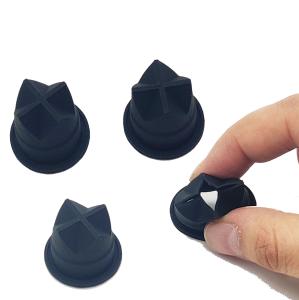 Quality Medical Black Silicone Rubber Duckbill Valve One Way Cross Valve wholesale