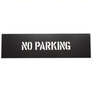 Quality Custom Design No Parking Letter Stencil PVC For Public Place Black wholesale