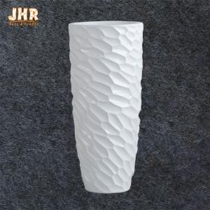 Quality Gloss White Resin Planter Flower Pots For Artificial Plants wholesale