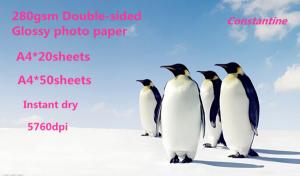 Quality 280gsm Double-sided Glossy inkjet photo paper wholesale