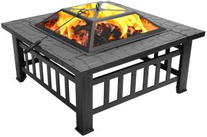 Quality Outdoor 32'' Metal Charcoal Heating Stove For Patio Wood Burning Fireplace wholesale