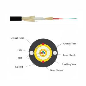 Quality Double Sheath FTTH Indoor Fiber Optic Singlemode And Multimode Fiber 5mm 6mm GJYFJH wholesale
