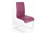 Smooth PU Leather Upholstered 46cm 0.25CBM Z Shape Modern Dining Chair