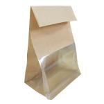 50-150 Microns Bakery Bread Packaging Bags 4 Colors Kraft Paper Side Gusset