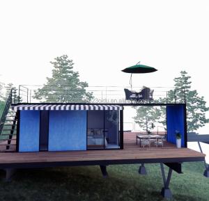Quality Shop Modern and Easy-to-Assemble Prefab Modular House with 50/75/100mm Wave Sandwich Panel Walls wholesale