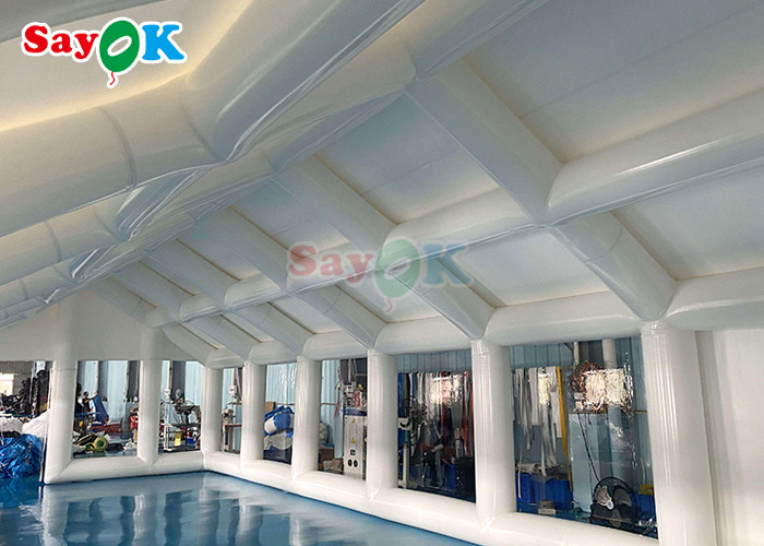 Inflatable TPU Private Swimming Pool Tent Inflable Square Cover Tent With Blower