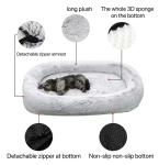 Amazonas Hot Sale 160cm Human Non-Slip Washable Long Plush Giant Fluffy Pet Bed