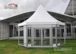 Outside High Peak Tents With Transparent PVC Cover Customized Size