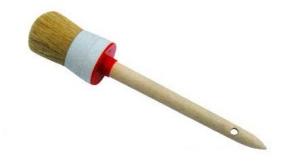 Quality OEM White Bristle Chalk Paint Brushes Furniture Wax Brush wholesale