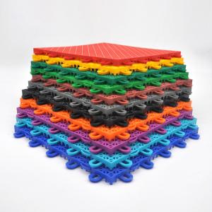 Quality Polypropylene Pp Interlocking Sports Flooring For Basketball Badminton Court 250x250x13mm wholesale