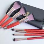 Luxury Wooden Handle Makeup Brush Set , 7pcs Real Perfection Makeup Brushes