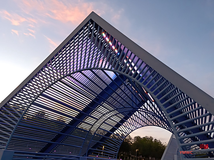 Stainless Steel Gallery Frame Park Landscape Installation for 's Public Green Spaces