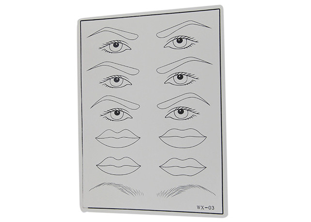 Permanent Makeup Practice Skin Eyes / Eyebrows 3D Tattoo Training For Beginners