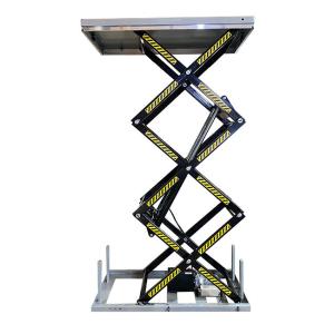Quality 2 Ton Stationary Hydraulic Scissor Lift Tables 3m High Strength Steel wholesale