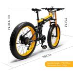 LANKELEISI T750plus Luxury 26 inch 1000W Electric Ebike With 13AH Panasoni'c