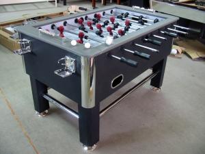 Quality Standard Soccer Game Table PVC Lamination With Leather Top Rail Steel Leg wholesale