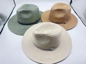 Quality Charming Womens Wide Brim Floppy Straw Sun Hat with Decorative Ribbon wholesale