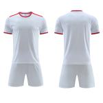 Lightweight Football Club Jersey Set Breathable Fabrics Solid Sublimation