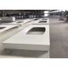 Buy cheap Pure White Quartz Worktop , Prefab Kitchen Island Countertop With Special Design from wholesalers