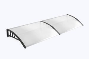 Quality 100x80 Solid Polycarbonate Awning Household Application White Holder wholesale