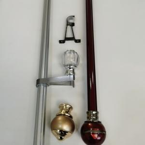 Quality 22 Inch 0.45mm Removable Steel Pipe Curtain Rods wholesale