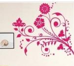 Home Artificial Carving Contemporary Wall Flower Stickers G053