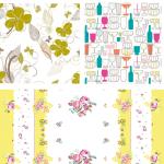 1/8 Folded Paper 21st Happy Birthday Table Cover Creative Converting