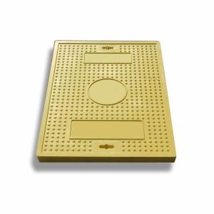 Quality Elite Sewage Cap FRP Manhole Cover Impact Resistant 400 * 400mm For High Traffic Area wholesale