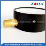 100mm Bottom Connection Pressure Gauge / Black 6000 PSI Pressure Gauge