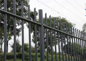 Quality Q235 Tubular Picket Fence Black Powder Coat wholesale