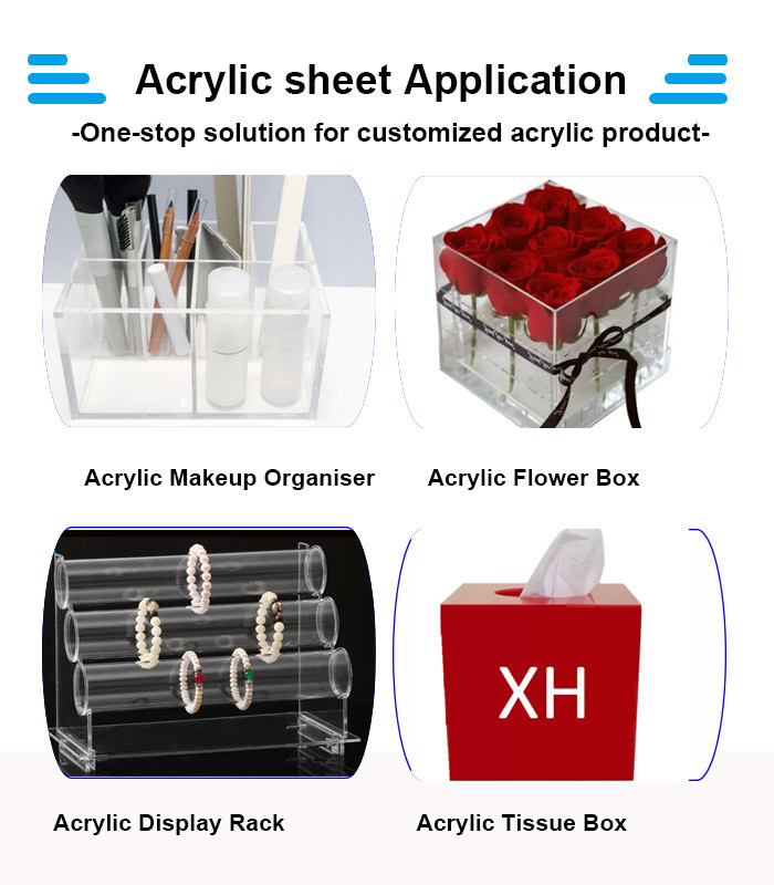 FCC Clear Plexiglass Sheets Weather Resistant Casted Acrylic Board