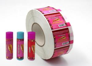 Quality Hard - Wearing Custom Adhesive Labels Pink Color Non Toxic For Lip Balm wholesale