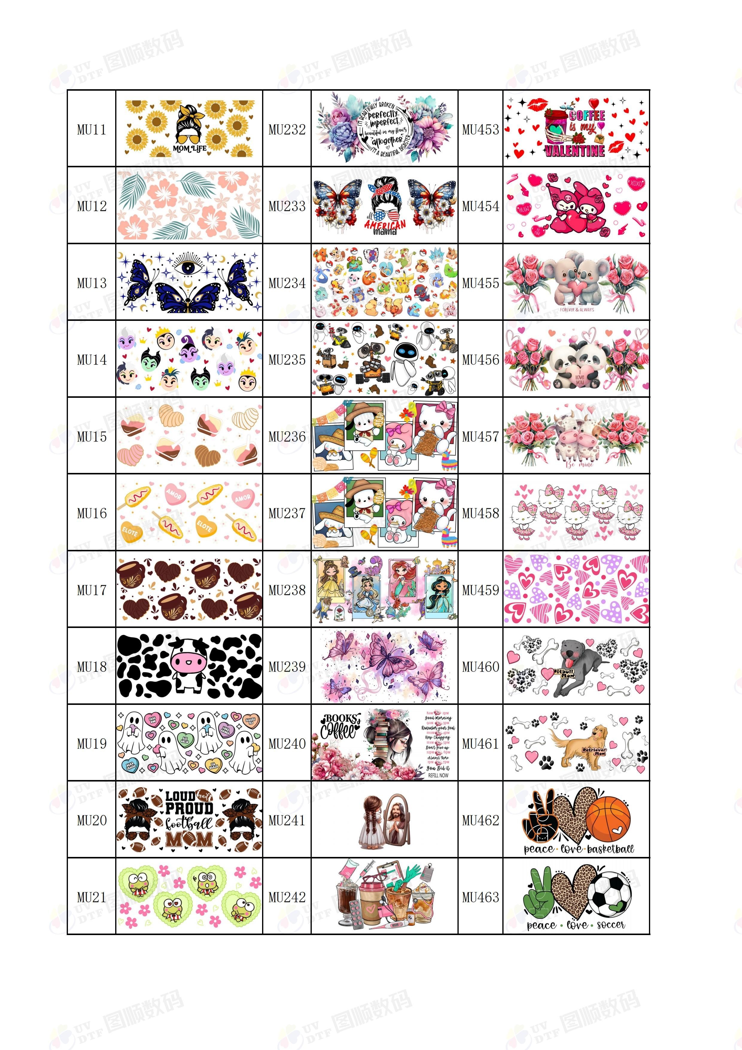 UV Varnish Sticker Custom UV DTF Cup Wraps ISO9001 SGS ROHS
