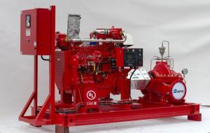 Quality NFPA20 Horizontal Split Case Fire Pump For Schools / Supermarkets 1500gpm@300 Feet wholesale