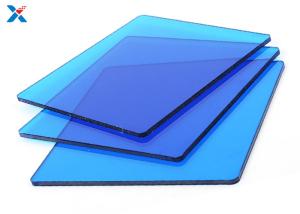 Quality Perspex Polycarbonate Roofing Sheet Transparent Blue Impact Resistance wholesale