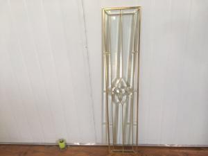 Quality Internal Half Glazed Beveled Edge Glass Brass Nickel Patina Available wholesale