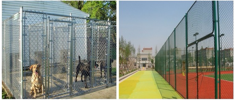 PVC coated Temporary fancing panels Supplies and Accessories Black chain link fences