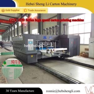 China PLC Control Flexographic Box Printing Machine CE ISO Certification on sale