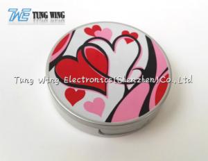 Quality Logo Printing Pocket Makeup Mirror Cosmetic Mirror With Sound wholesale