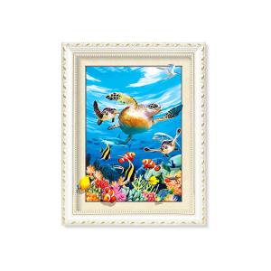 Quality Home Decoration 3D Lenticular Printing Service 12x16 Inch Framed Dolphin Picture Wall Arts wholesale