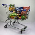 150L German Regular Supermarket Metal Trolley without Base Frame with Child Seat
