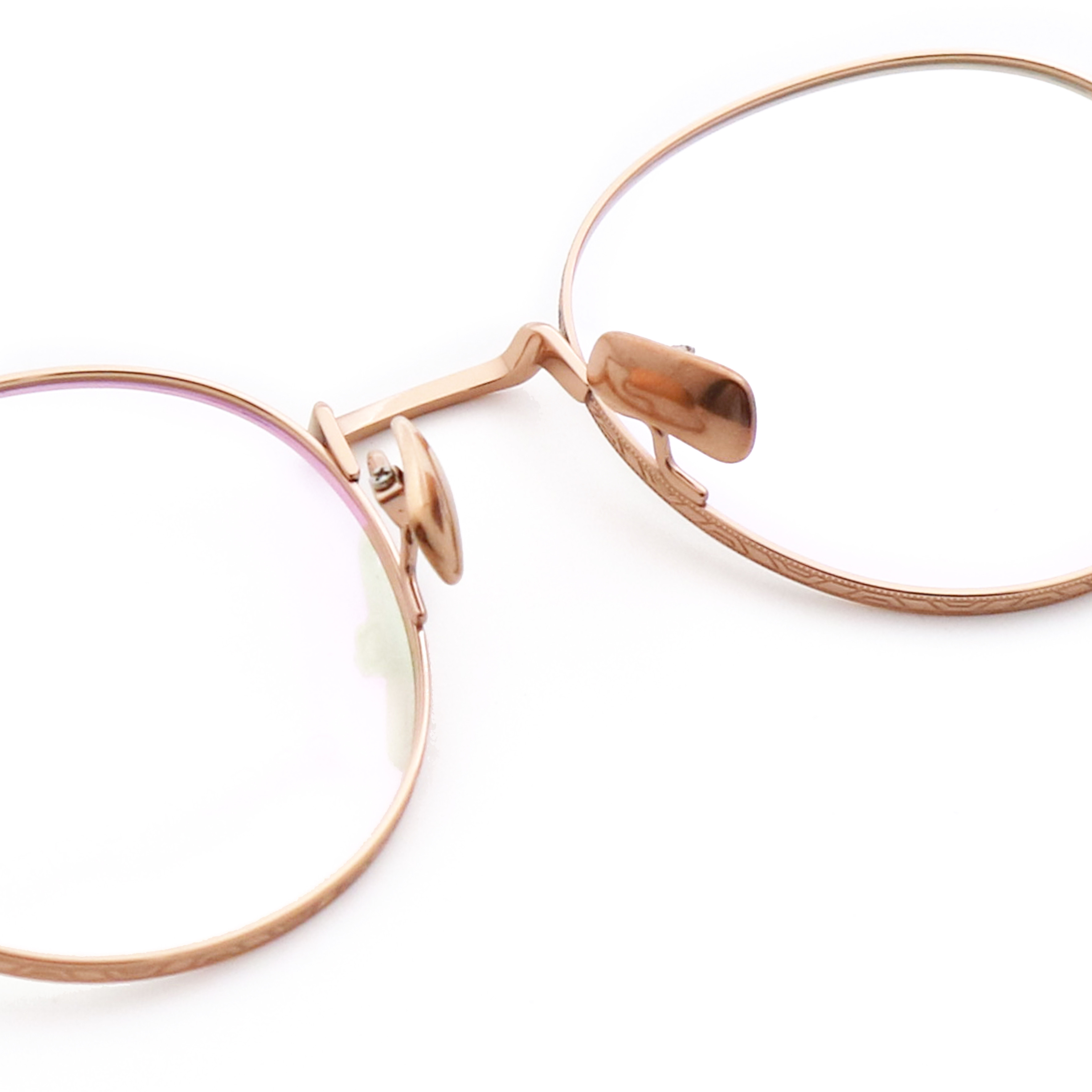 Round Optical Frames Pure Titanium Frame Glasses Elasticity 88211