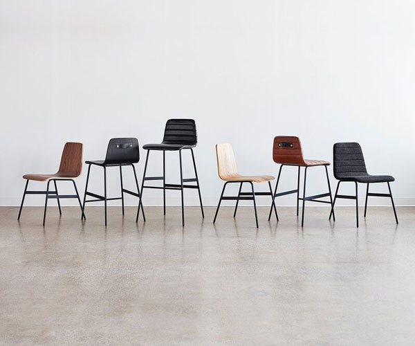Simple Nordic Restaurant Metal Bentwood Chair Plywood Dining Chairs