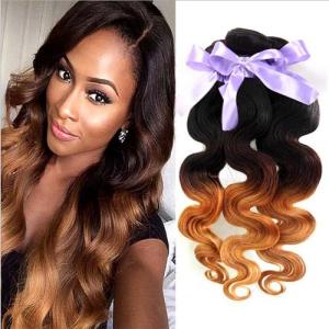 Quality Ombre Body Wave Brazilian Virgin Human Hair 10-32&quot; For Black Women wholesale
